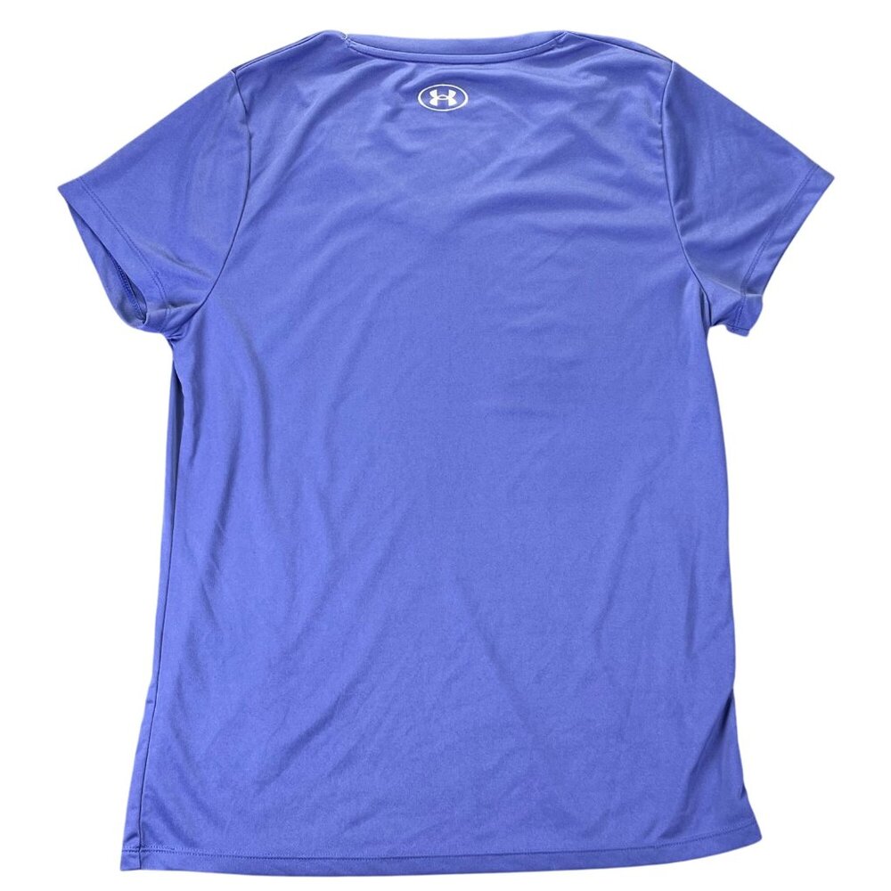 Under Armour Womens Loose Fit V-Neck Performance T-Shirt Large Purple